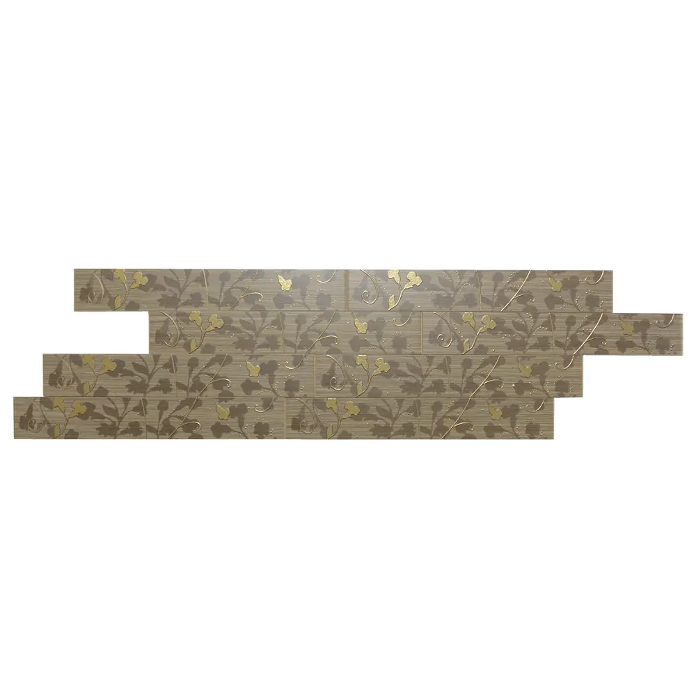 Bordüre Villeroy & Boch E1190 K048101 Saturne Listec beige braun gold 6x40 cm Bordüre Villeroy & Boch E1190 K048101 Saturne Listec beige braun gold 6x40 cm