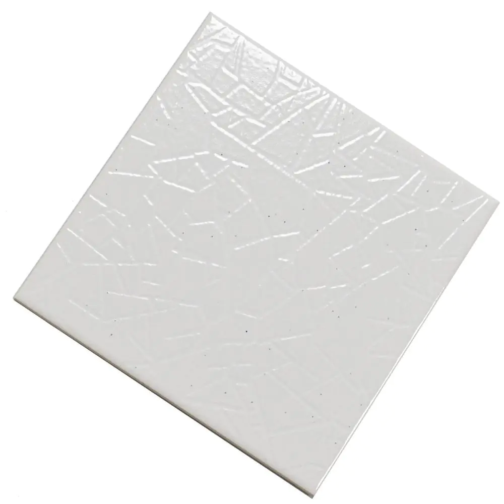 Wandfliese Dekor Steuler Design E3134 44470 weiß mehrfarbig 25x25 cm