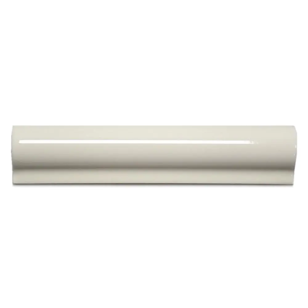 Florim Ceramiche Nr.1038 Bordüre creme weiß gewölbt 4x20 cm