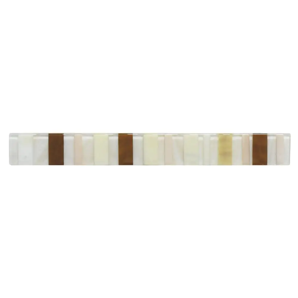 Bordüre Nr.653 creme braun Streifen 3,5x30 cm