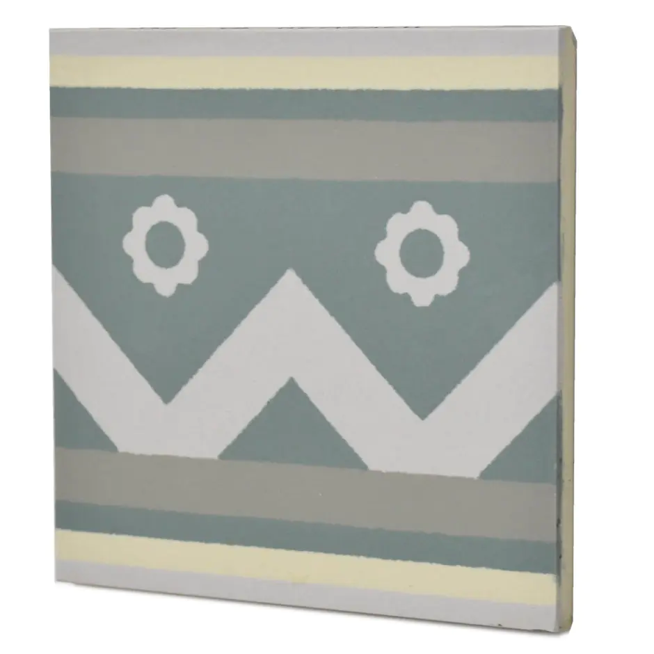 Bodenfliese Villeroy & Boch E738 2021 PC5L Mettlach grün creme 20x20 cm