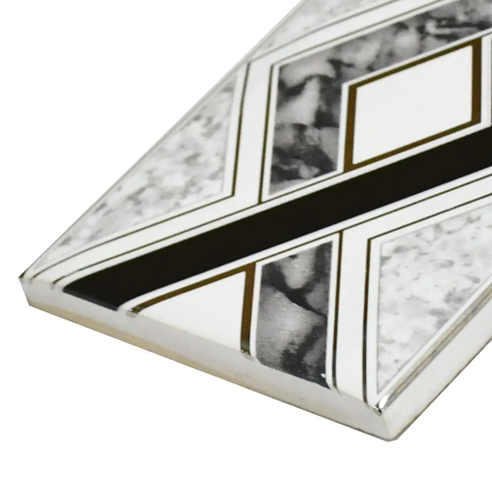 Bordüre AWS Keramik Nr.631 grau schwarz 7x20 cm Bordüre AWS Keramik Nr.631 grau schwarz 7x20 cm