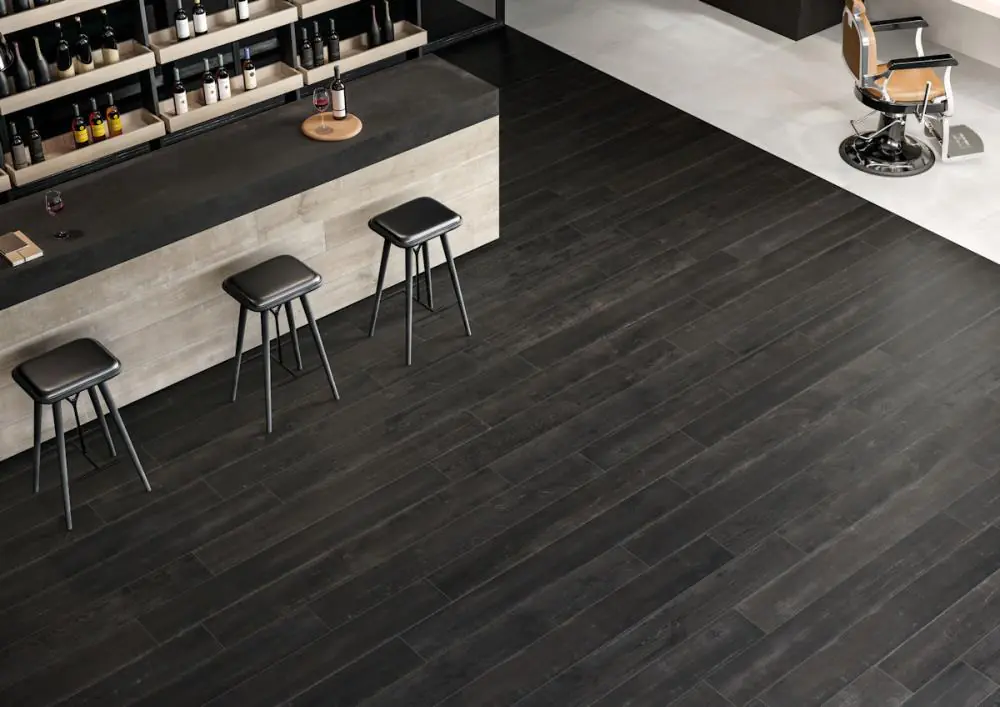 Bodenfliese Italgraniti E4412 LF05EA Loft lava schwarz 20x120 cm