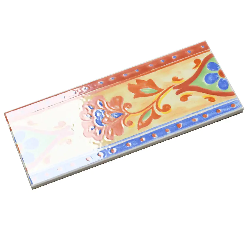 Bordüre Villeroy & Boch Nr.796 1153 CJ58 Lotus mehrfarbig 10x25 cm I.Sorte