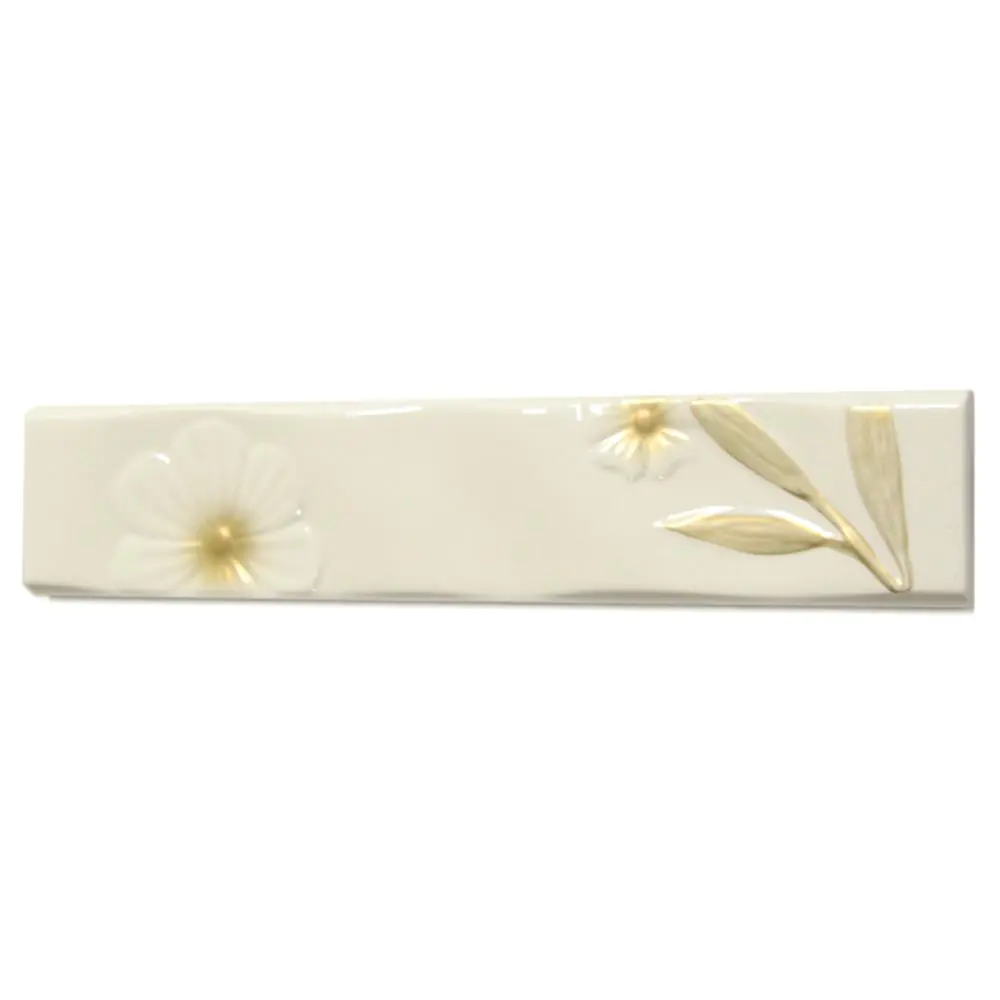 Bordüre Villeroy & Boch 1733 FL27 White Classic weiß beige 6,5x33 cm I.Sorte Bordüre Villeroy & Boch 1733 FL27 White Classic weiß beige 6,5x33 cm I.Sorte