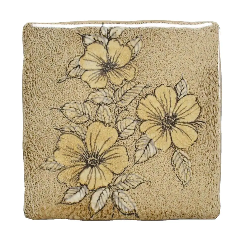 Ersatzfliese Wand Dekor Semigres E3296 beige braun 15x15 cm