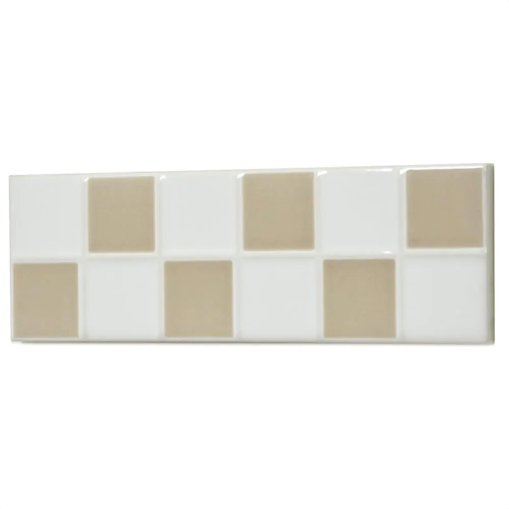 Bordüre Villeroy & Boch 1475 CS24 Creative System braun weiß 6,5x20 cm I.Sorte Bordüre Villeroy & Boch 1475 CS24 Creative System braun weiß 6,5x20 cm I.Sorte