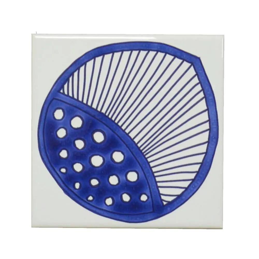 Wandfliese Dekor Villeroy & Boch E591 1121 BF40 Bleue weiß blau Blatt 15x15 cm I.Sorte