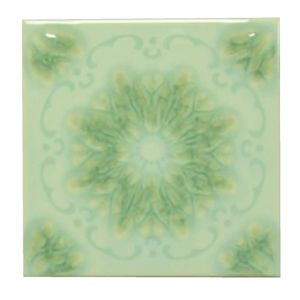 Wandfliese Dekor Villeroy & Boch E2930 L05 grün türkis 15x15 cm I.Sorte