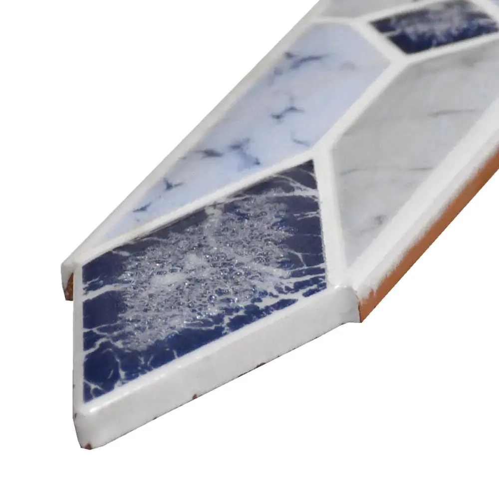 Bordüre Rombos Nr.680 azul gris blau grau 5x20 cm Bordüre Rombos Nr.680 azul gris blau grau 5x20 cm