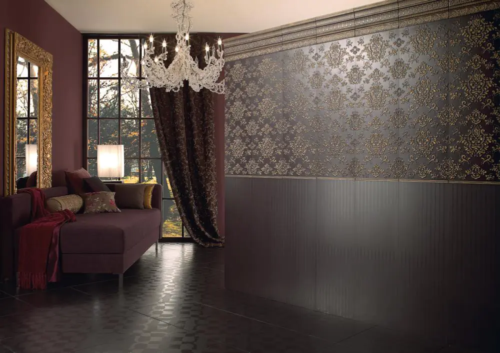 Bordüre Villeroy & Boch 1541 ET34 La Diva tulipe noire 5x30 cm I.Sorte Bordüre Villeroy & Boch 1541 ET34 La Diva tulipe noire 5x30 cm I.Sorte