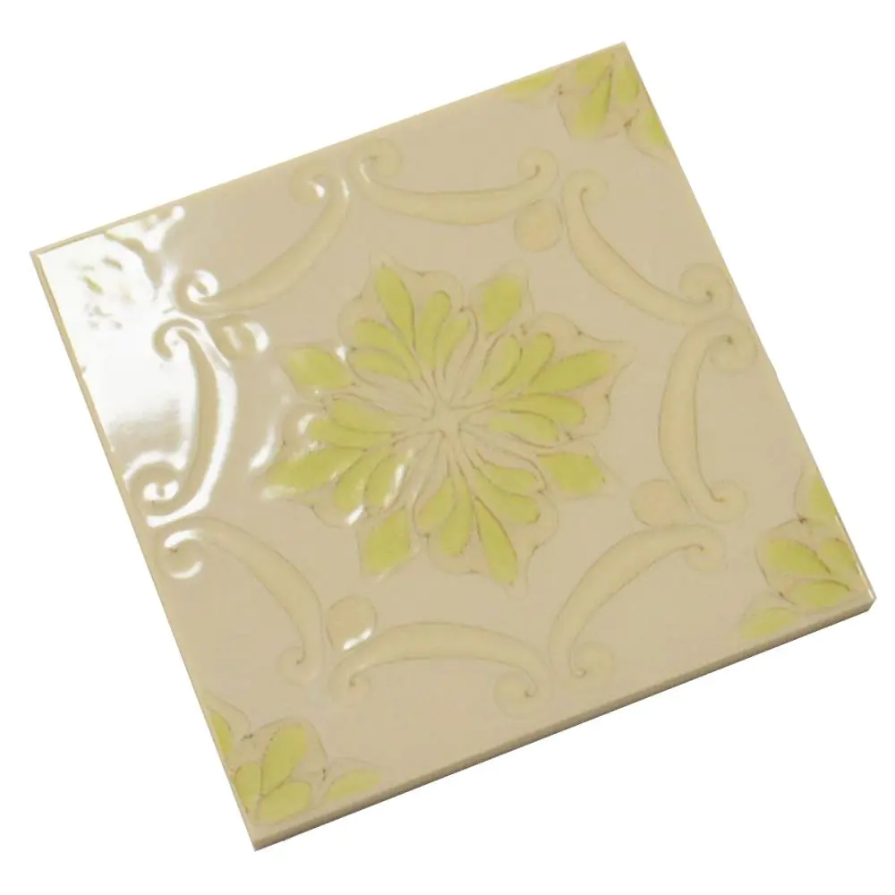Wandfliese Dekor Servais E2095 118943 beige grün 15x15 cm Wandfliese Dekor Servais E2095 118943 beige grün 15x15 cm