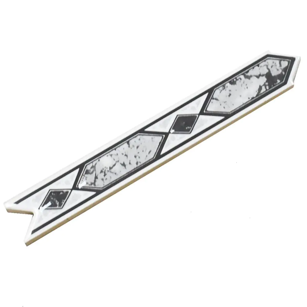 Bordüre Nr.665 Rombos anthrazit grau weiß 3x20 cm Bordüre Nr.665 Rombos anthrazit grau weiß 3x20 cm