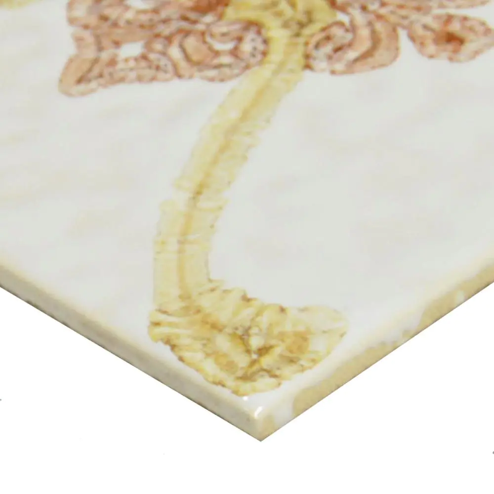 Wandfliese Dekor Servais E2094 creme beige bordeaux 15x15 cm Wandfliese Dekor Servais E2094 creme beige bordeaux 15x15 cm