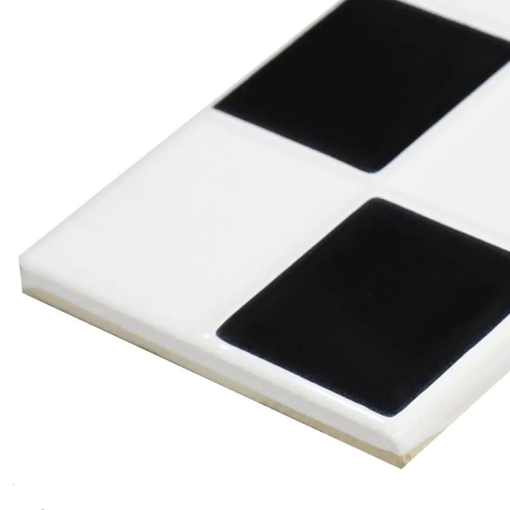 Bordüre Villeroy & Boch Nr.598 1475 CS90 Creative System schwarz weiß 6,5x20 cm Bordüre Villeroy & Boch Nr.598 1475 CS90 Creative System schwarz weiß 6,5x20 cm