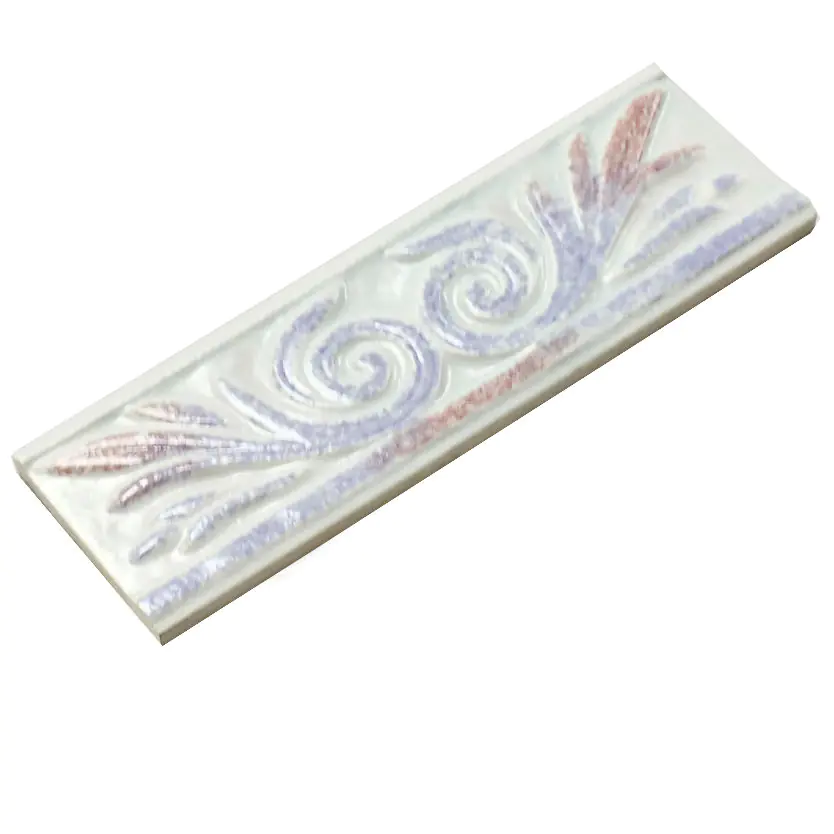Bordüre Villeroy & Boch Nr.807 1465 LA46 Camargue lila grün rot 6,5x20 cm I.Sorte