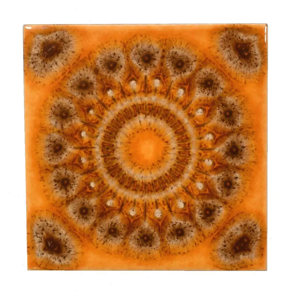 Wandfliese Dekor Onda E2975 orange braun 15x15 cm