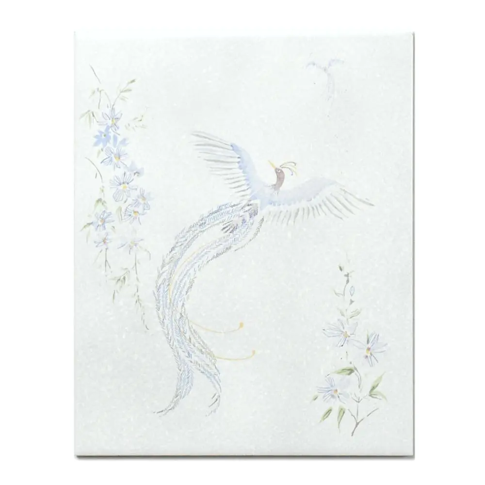 Wandfliese Dekor Villeroy & Boch E3117 grau blau grün Pfau 20x25 cm