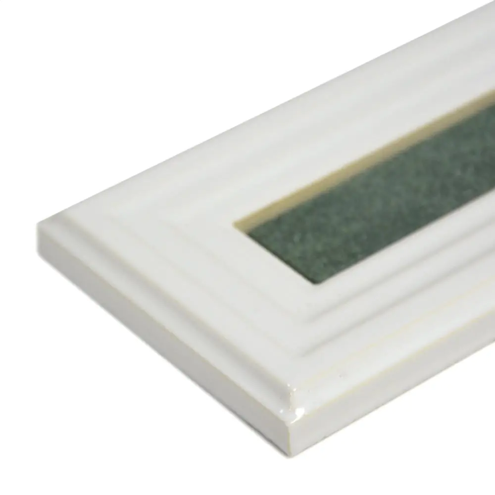 Bordüre Villeroy & Boch 1727 FL25 White Classic weiß grün 10x33 cm I.Sorte Bordüre Villeroy & Boch 1727 FL25 White Classic weiß grün 10x33 cm I.Sorte