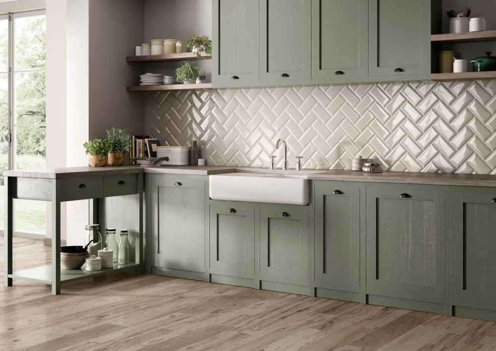 Wandfliese Villeroy & Boch 1212 MW60 Metro Flair light dove grau 10x20 cm I.Sorte