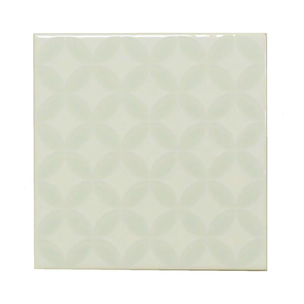 Wandfliese Dekor Grohn E1869 Atrium creme mint 15x15 cm