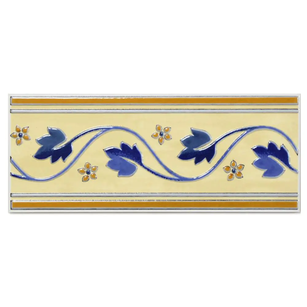 Bordüre Villeroy & Boch Nr.142 1151 JL04 Tivoli creme blau 10x25 cm Bordüre Villeroy & Boch Nr.142 1151 JL04 Tivoli creme blau 10x25 cm