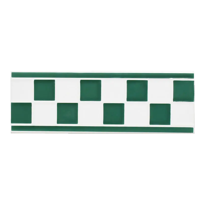 Bordüre Villeroy & Boch Nr.809 1303 D268 Creativa Step by Step grün weiß 10x30 cm I.Sorte Bordüre Villeroy & Boch Nr.809 1303 D268 Creativa Step by Step grün weiß 10x30 cm I.Sorte