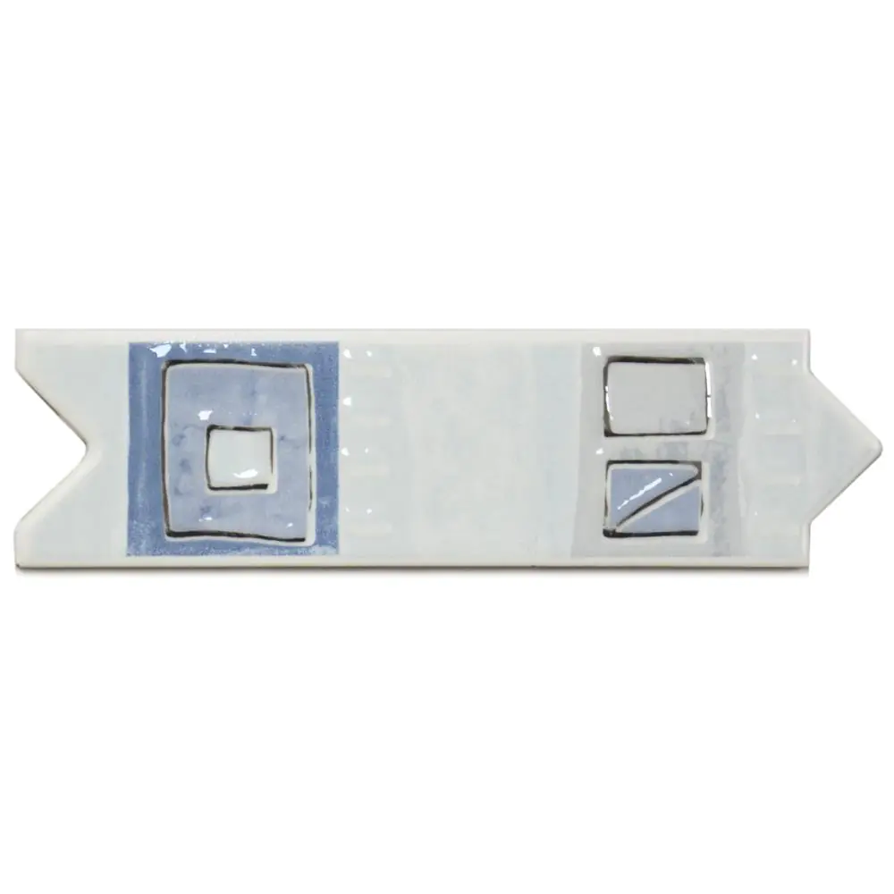 Bordüre Nr.224 Lena azul blau Quadrate 6x20 cm I.Sorte