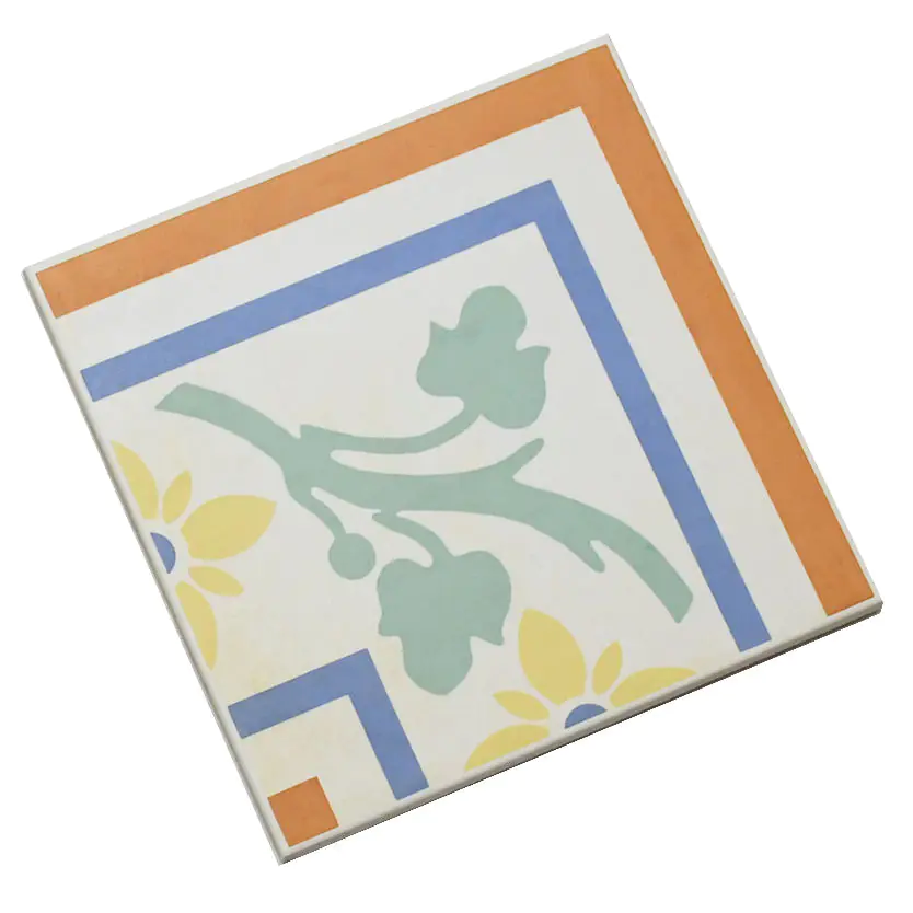 Bodenfliese Dekor Villeroy & Boch E3370 3152 FE2E Century Garden mehrfarbig 22x22 cm Bodenfliese Dekor Villeroy & Boch E3370 3152 FE2E Century Garden mehrfarbig 22x22 cm