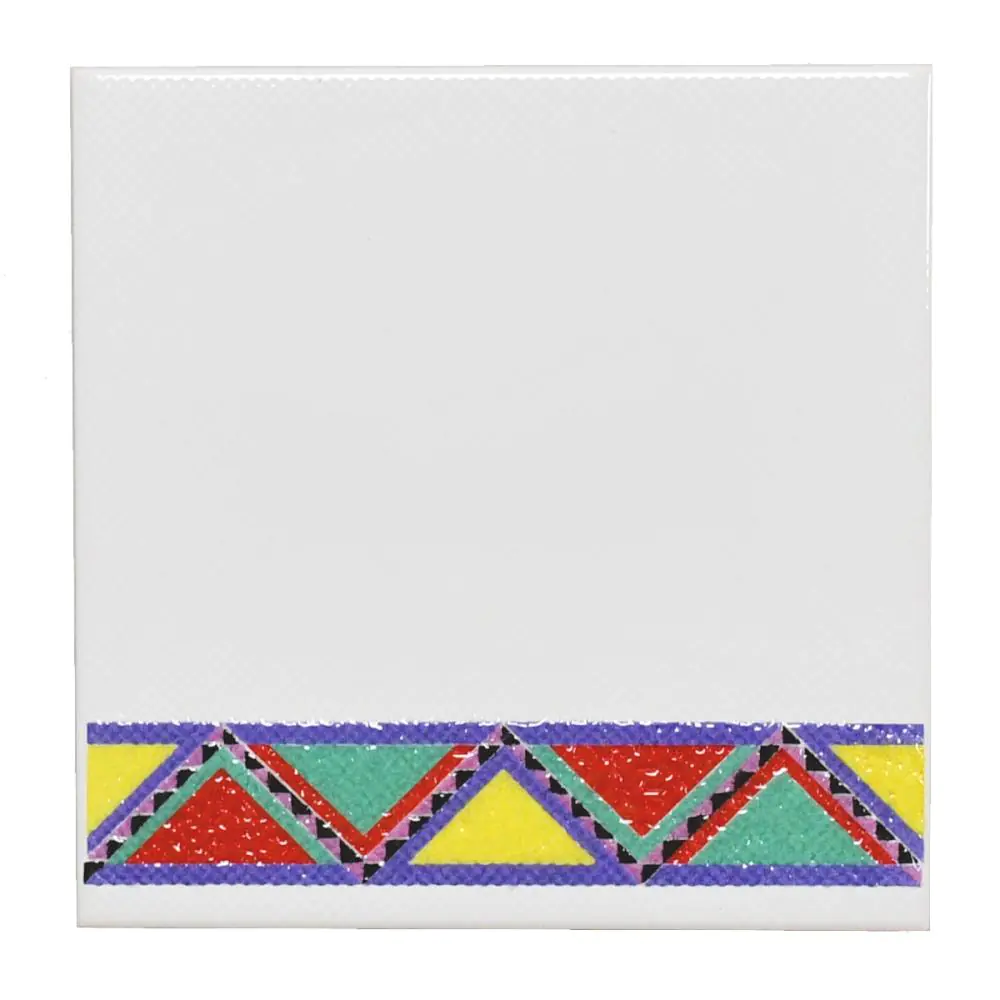 Wandfliese Dekor Steuler Design E3128 weiß mehrfarbig 20x20 cm