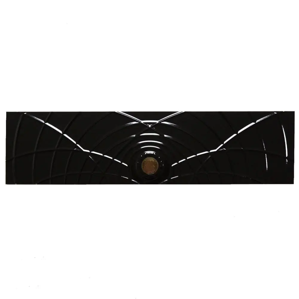 Wandfliese Dekor Villeroy & Boch E809 1607 CL44 Boudoir schwarz 15x60 cm I.Sorte
