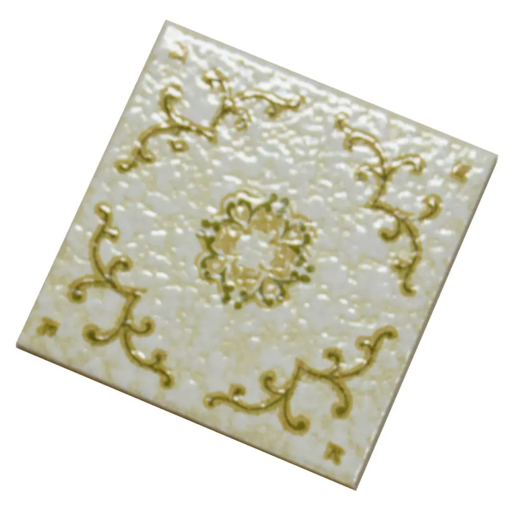 Wandfliese Dekor Santerno Imola E2543 weiß beige grün 15x15 cm I.Sorte Wandfliese Dekor Santerno Imola E2543 weiß beige grün 15x15 cm I.Sorte