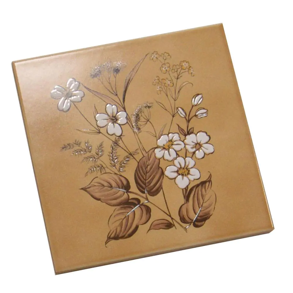 Wandfliese Dekor Villeroy & Boch E2831 beige braun weiß 20x20 cm I.Sorte Wandfliese Dekor Villeroy & Boch E2831 beige braun weiß 20x20 cm I.Sorte