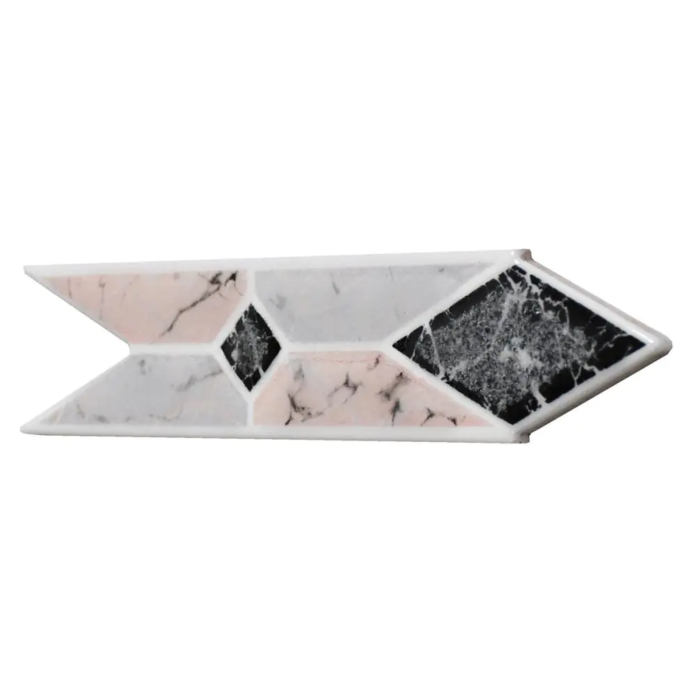 Bordüre Rombos Nr.689 rosa gris grau 5x20 cm Bordüre Rombos Nr.689 rosa gris grau 5x20 cm