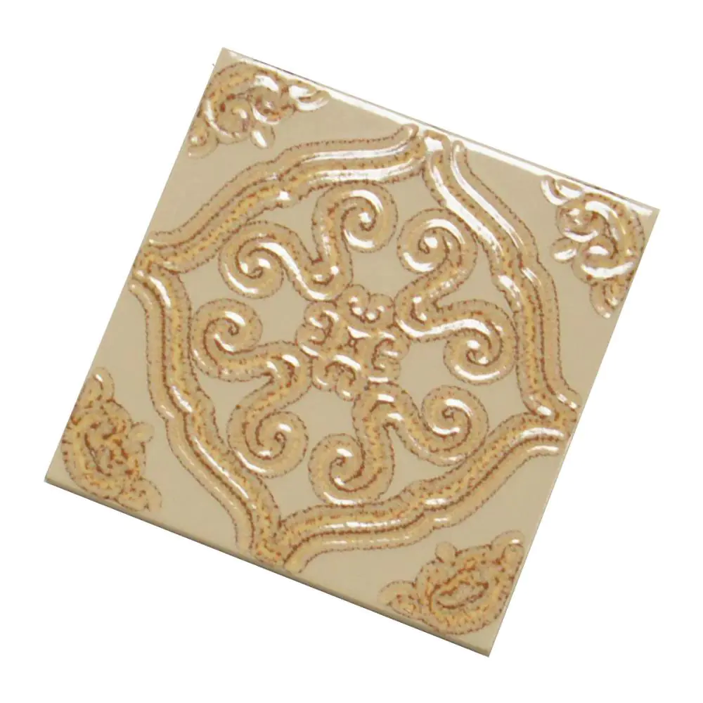 Wandfliese Dekor Servais E2098 8919 beige braun gebraucht 15x15 cm Wandfliese Dekor Servais E2098 8919 beige braun gebraucht 15x15 cm
