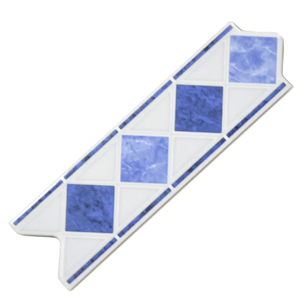 Bordüre ECO Ceramica Nr.277 weiß hellblau blau 6x20 cm I.Sorte Bordüre ECO Ceramica Nr.277 weiß hellblau blau 6x20 cm I.Sorte