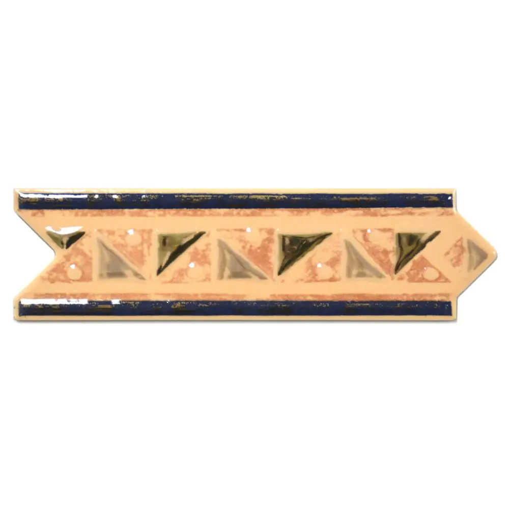 Bordüre Steuler Design Nr.256 SK431 orange blau gold 6x20 cm I.Sorte