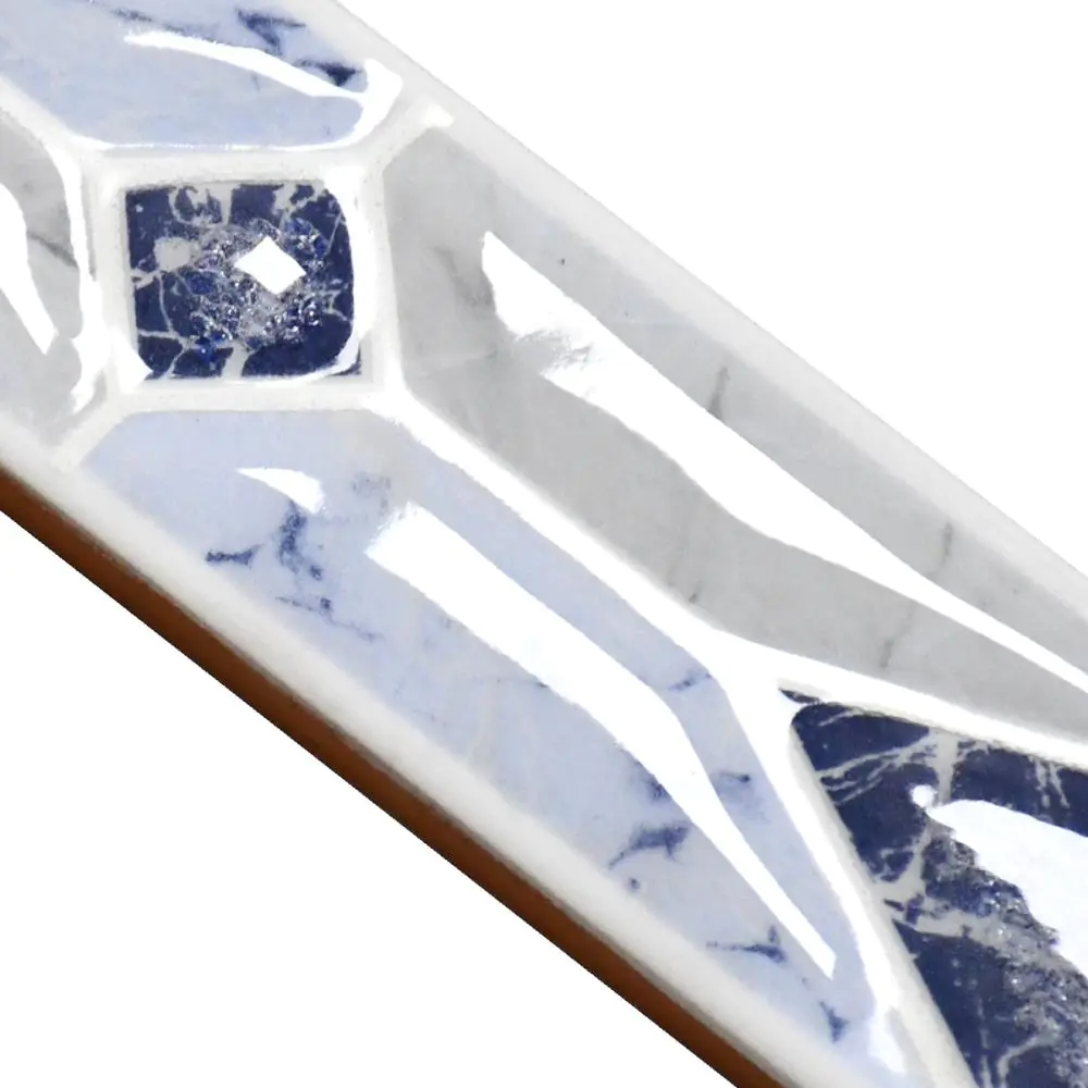 Bordüre Rombos Nr.680 azul gris blau grau 5x20 cm Bordüre Rombos Nr.680 azul gris blau grau 5x20 cm