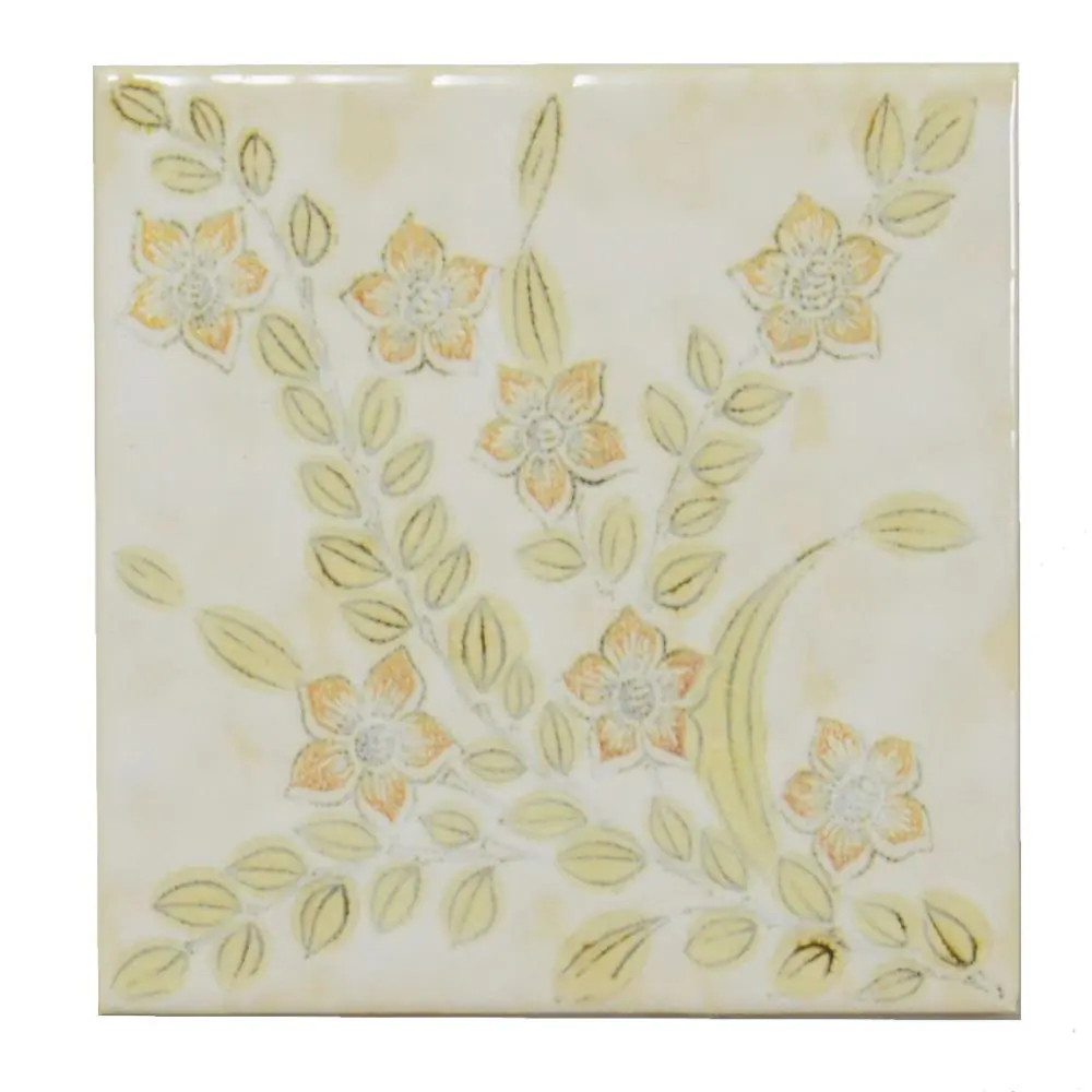 Wandfliese Dekor Villeroy & Boch E2538 Y81 braun creme 15x15 cm I.Sorte