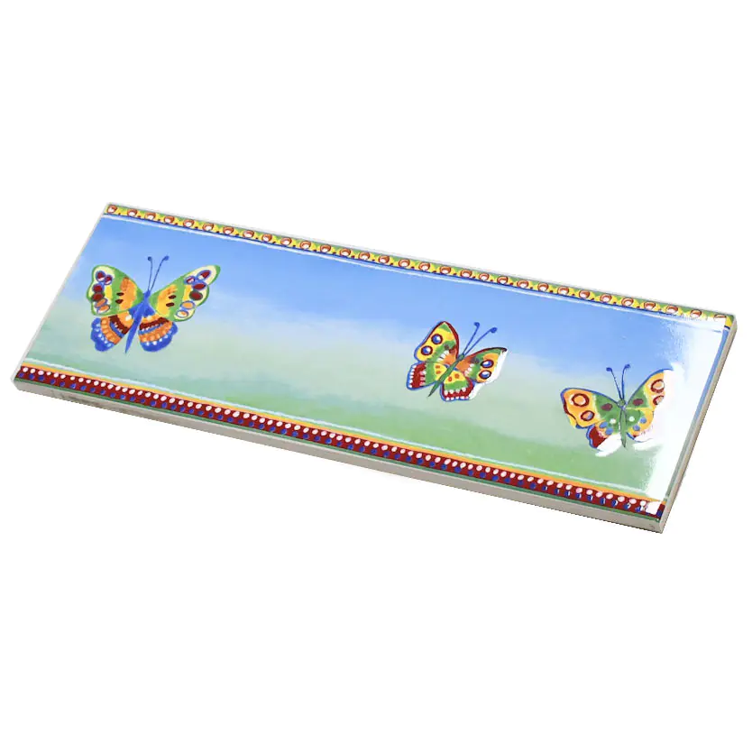 Bordüre Villeroy & Boch Nr.773 1458 D282 Creativa Butterfly mehrfarbig 10x30 cm I.Sorte Bordüre Villeroy & Boch Nr.773 1458 D282 Creativa Butterfly mehrfarbig 10x30 cm I.Sorte