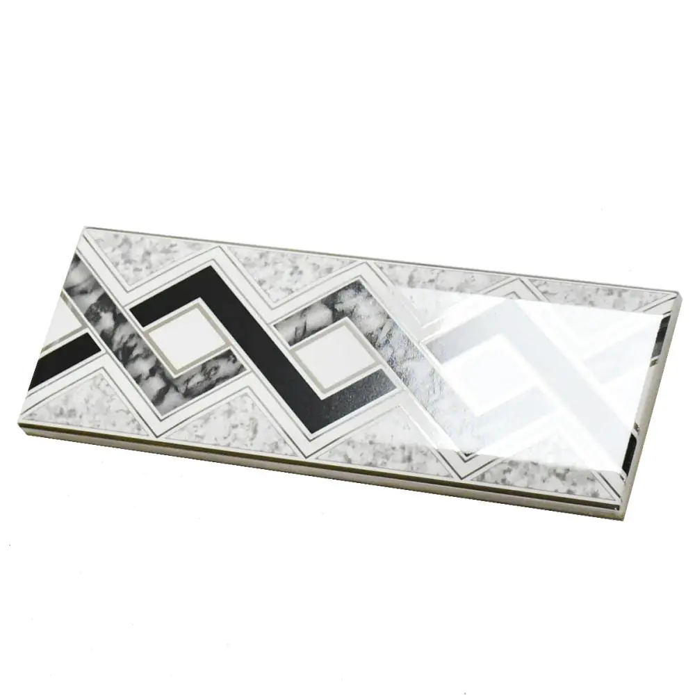 Bordüre AWS Keramik Nr.631 grau schwarz 7x20 cm Bordüre AWS Keramik Nr.631 grau schwarz 7x20 cm