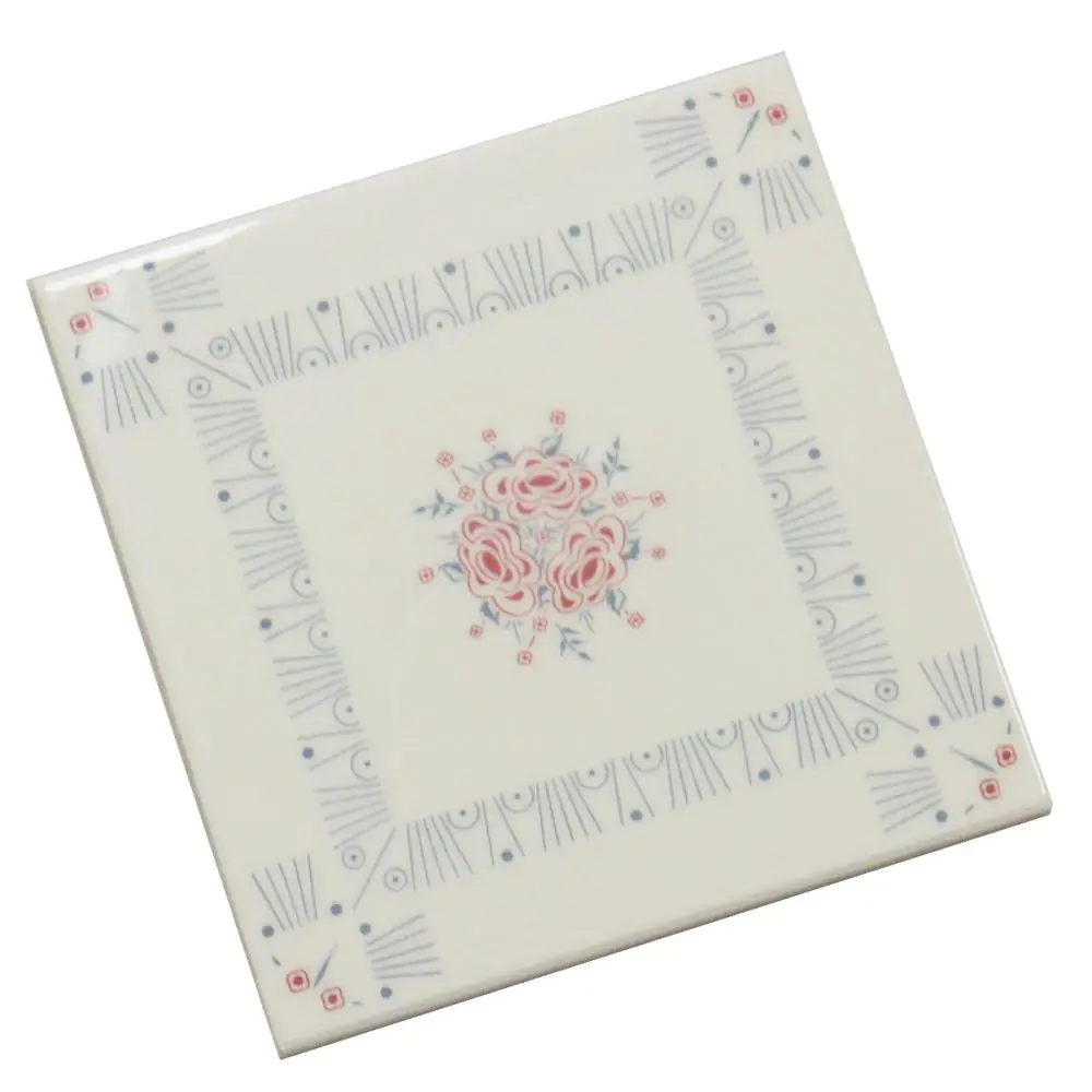 Wandfliese Dekor Cerim E2892 weiß grau rot 15x15 cm I.Sorte Wandfliese Dekor Cerim E2892 weiß grau rot 15x15 cm I.Sorte