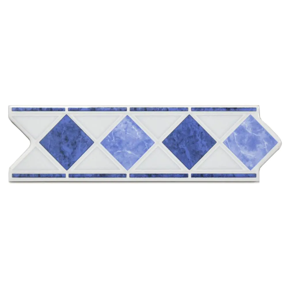 Bordüre ECO Ceramica Nr.277 weiß hellblau blau 6x20 cm I.Sorte Bordüre ECO Ceramica Nr.277 weiß hellblau blau 6x20 cm I.Sorte