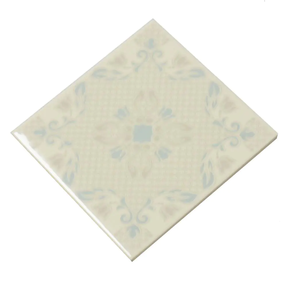 Wandfliese Dekor Agostino E2898 creme grau blau 15x15 cm I.Sorte Wandfliese Dekor Agostino E2898 creme grau blau 15x15 cm I.Sorte