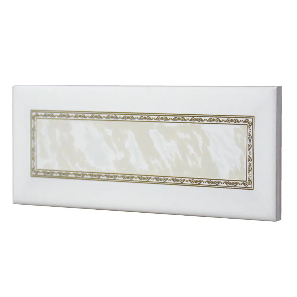 Bordüre Nr.479 Athos gris grau weiß gold Antik 7,5x20 cm Bordüre Nr.479 Athos gris grau weiß gold Antik 7,5x20 cm