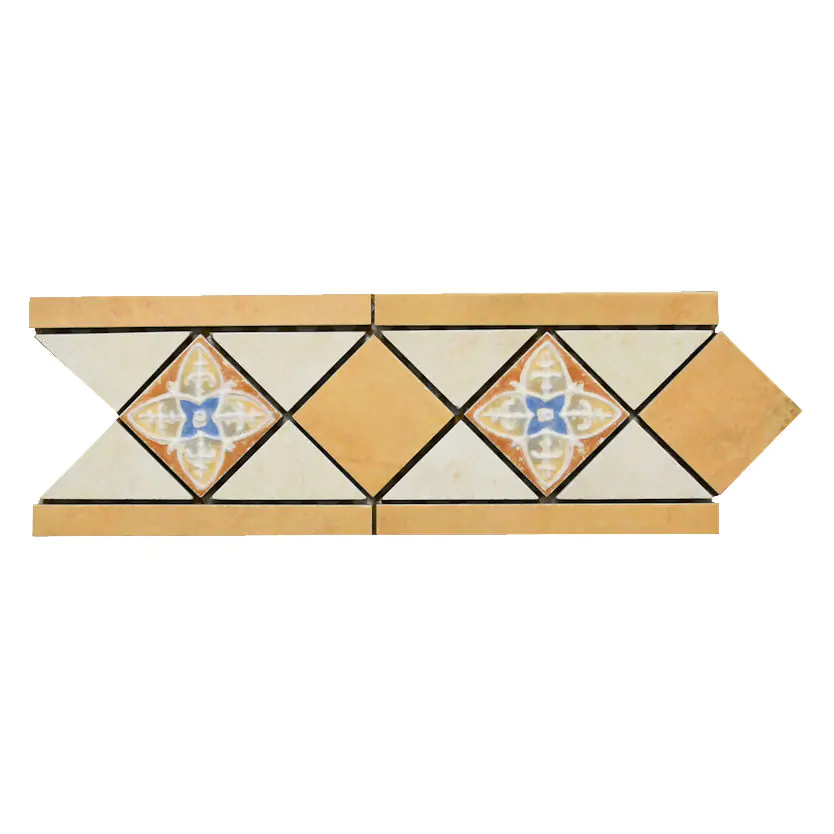 Bordüre Villeroy & Boch Nr.829 3313 FE81 Castello mehrfarbig 11,6x33 cm I.Sorte