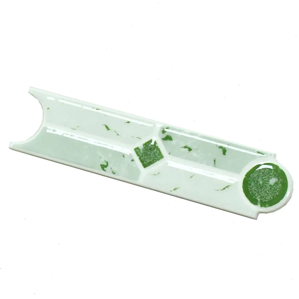 Bordüre Nr.606 LE-072 Vitrosa verde grün weiß 5x20 cm Bordüre Nr.606 LE-072 Vitrosa verde grün weiß 5x20 cm