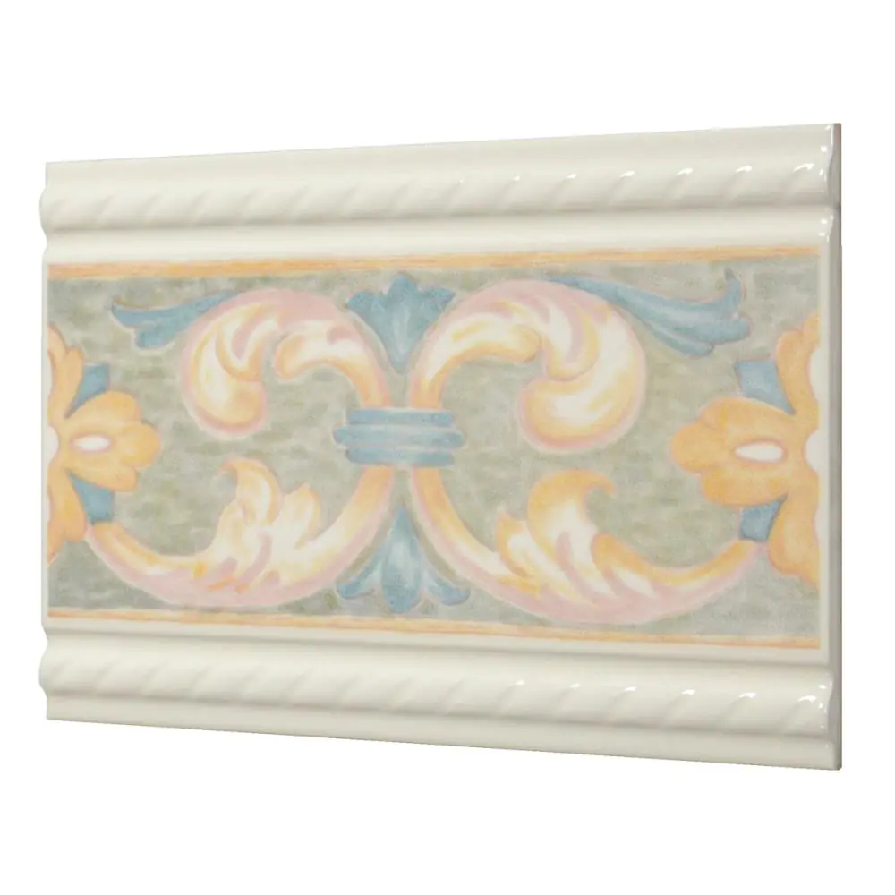 Bordüre Porcelanosa Nr.496 creme bunt Floral 20x31,5 cm