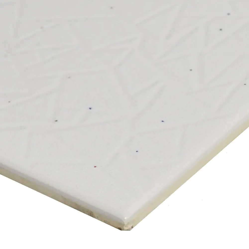 Wandfliese Dekor Steuler Design E3134 44470 weiß mehrfarbig 25x25 cm