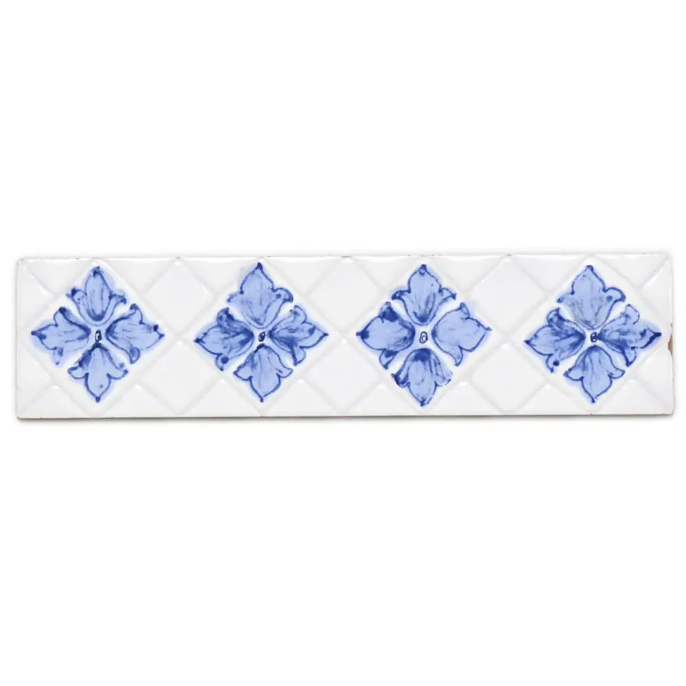 Bordüre Eurotiles E4844 blau weiß 5x20 cm I.Sorte